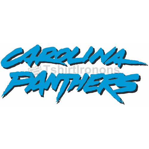 Carolina Panthers T-shirts Iron On Transfers N445 - Click Image to Close